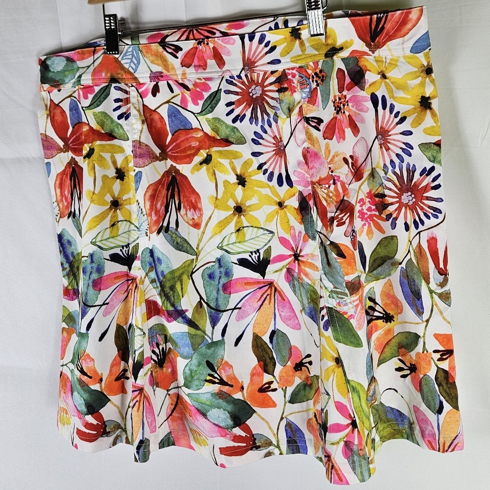 Ripskirt Colorful Floral Velcro Mini Skirt Womens XL Tropical Summer Vacation - Picture 7 of 7